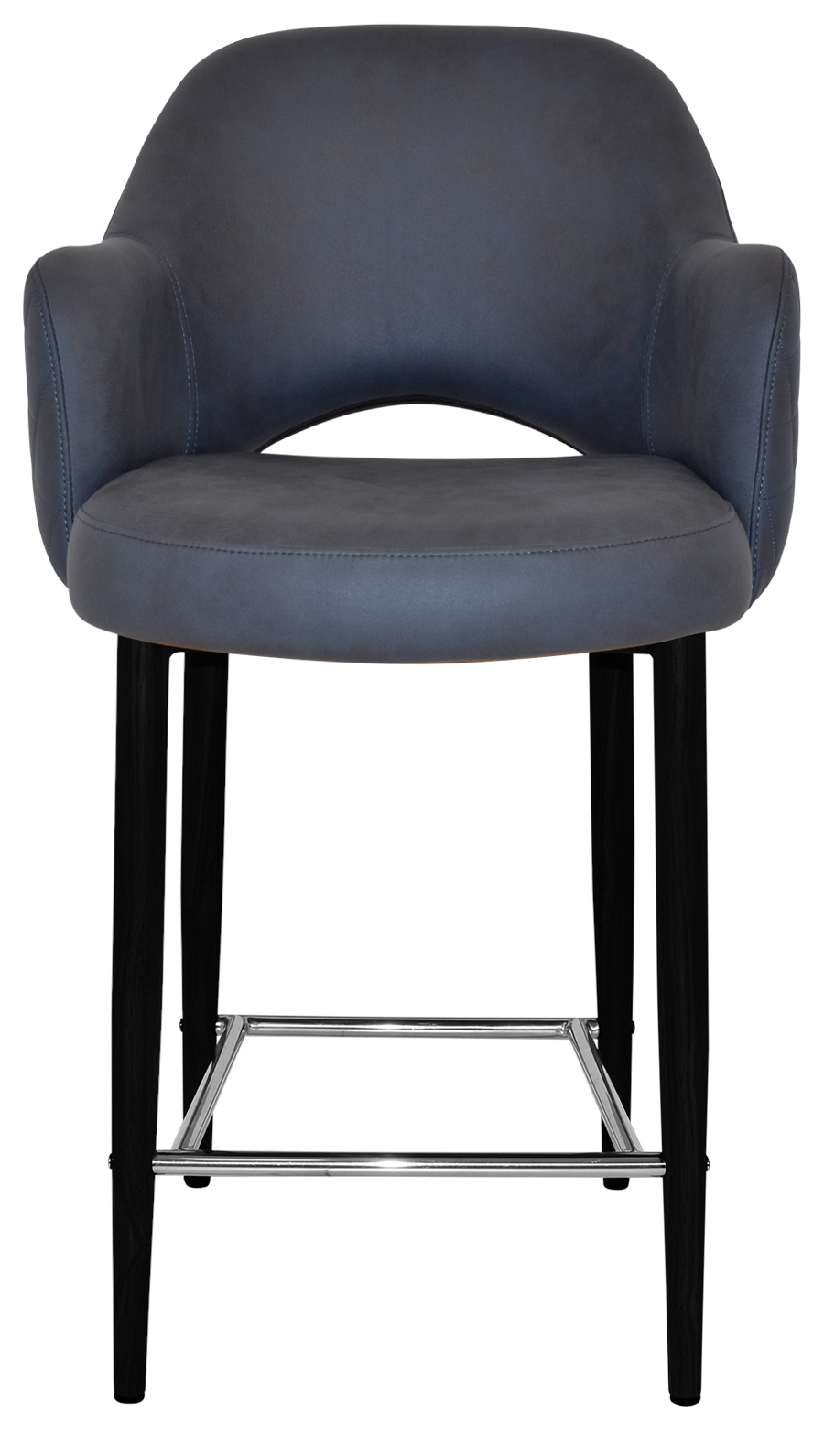 EZ STOOL ALBURY ARM 650 METAL BLACK