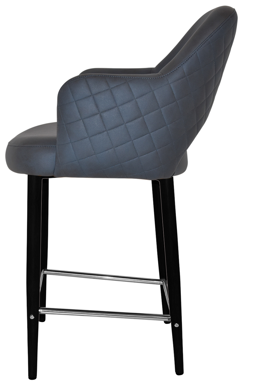 EZ STOOL ALBURY ARM 650 METAL BLACK