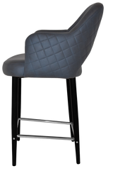 EZ STOOL ALBURY ARM 650 METAL BLACK