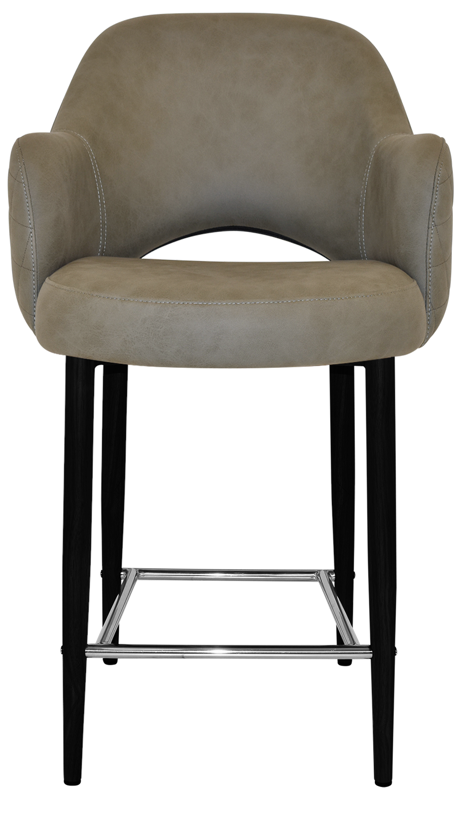 EZ STOOL ALBURY ARM 650 METAL BLACK