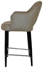 EZ STOOL ALBURY ARM 650 METAL BLACK