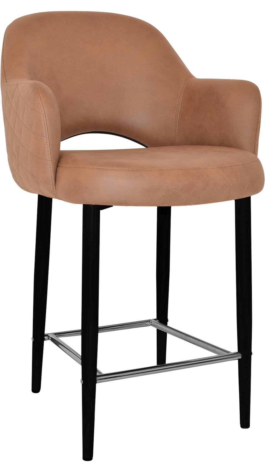 EZ STOOL ALBURY ARM 650 METAL BLACK
