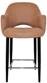 EZ STOOL ALBURY ARM 650 METAL BLACK