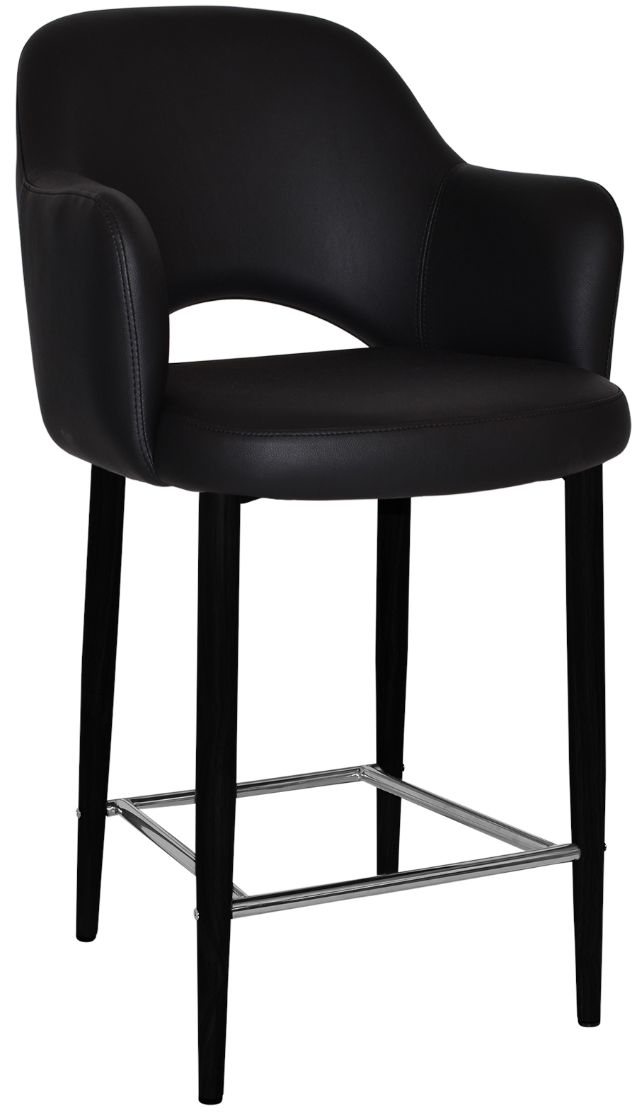 EZ STOOL ALBURY ARM 650 METAL BLACK