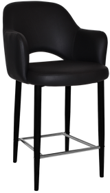 EZ STOOL ALBURY ARM 650 METAL BLACK