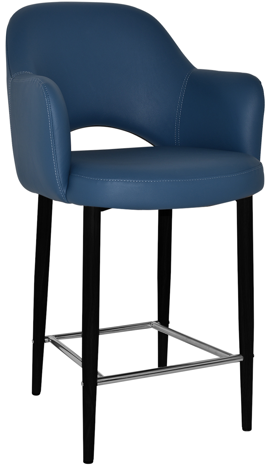EZ STOOL ALBURY ARM 650 METAL BLACK