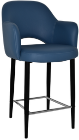 EZ STOOL ALBURY ARM 650 METAL BLACK