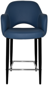 EZ STOOL ALBURY ARM 650 METAL BLACK