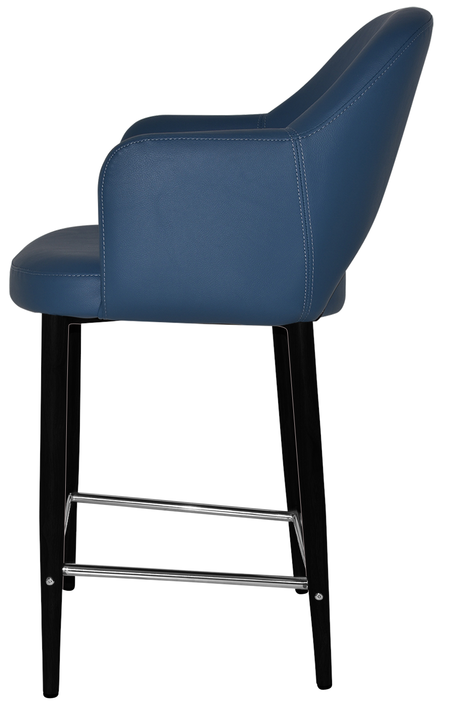 EZ STOOL ALBURY ARM 650 METAL BLACK
