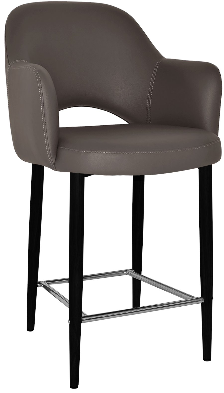 EZ STOOL ALBURY ARM 650 METAL BLACK