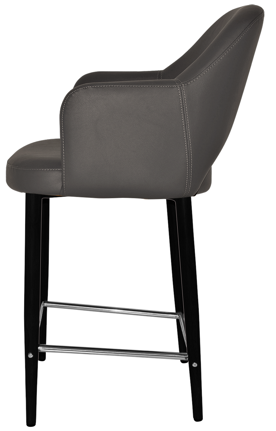 EZ STOOL ALBURY ARM 650 METAL BLACK