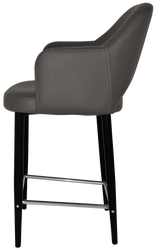 EZ STOOL ALBURY ARM 650 METAL BLACK