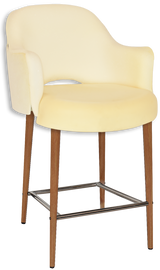 EZ STOOL ALBURY ARM 650 METAL LIGHT OAK