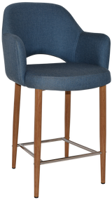 EZ STOOL ALBURY ARM 650 METAL LIGHT OAK
