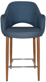 EZ STOOL ALBURY ARM 650 METAL LIGHT OAK