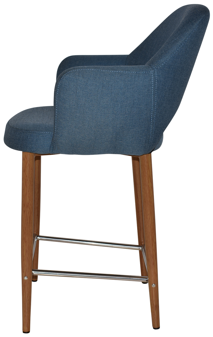 EZ STOOL ALBURY ARM 650 METAL LIGHT OAK