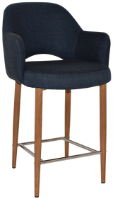EZ STOOL ALBURY ARM 650 METAL LIGHT OAK