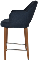 EZ STOOL ALBURY ARM 650 METAL LIGHT OAK