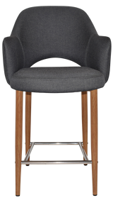 EZ STOOL ALBURY ARM 650 METAL LIGHT OAK