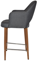 EZ STOOL ALBURY ARM 650 METAL LIGHT OAK