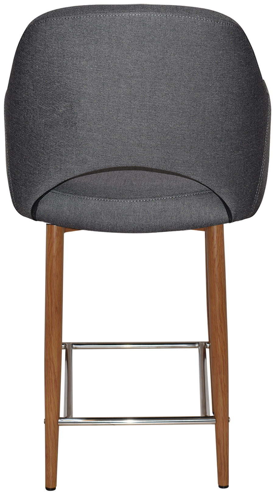EZ STOOL ALBURY ARM 650 METAL LIGHT OAK