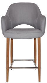 EZ STOOL ALBURY ARM 650 METAL LIGHT OAK