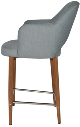 EZ STOOL ALBURY ARM 650 METAL LIGHT OAK