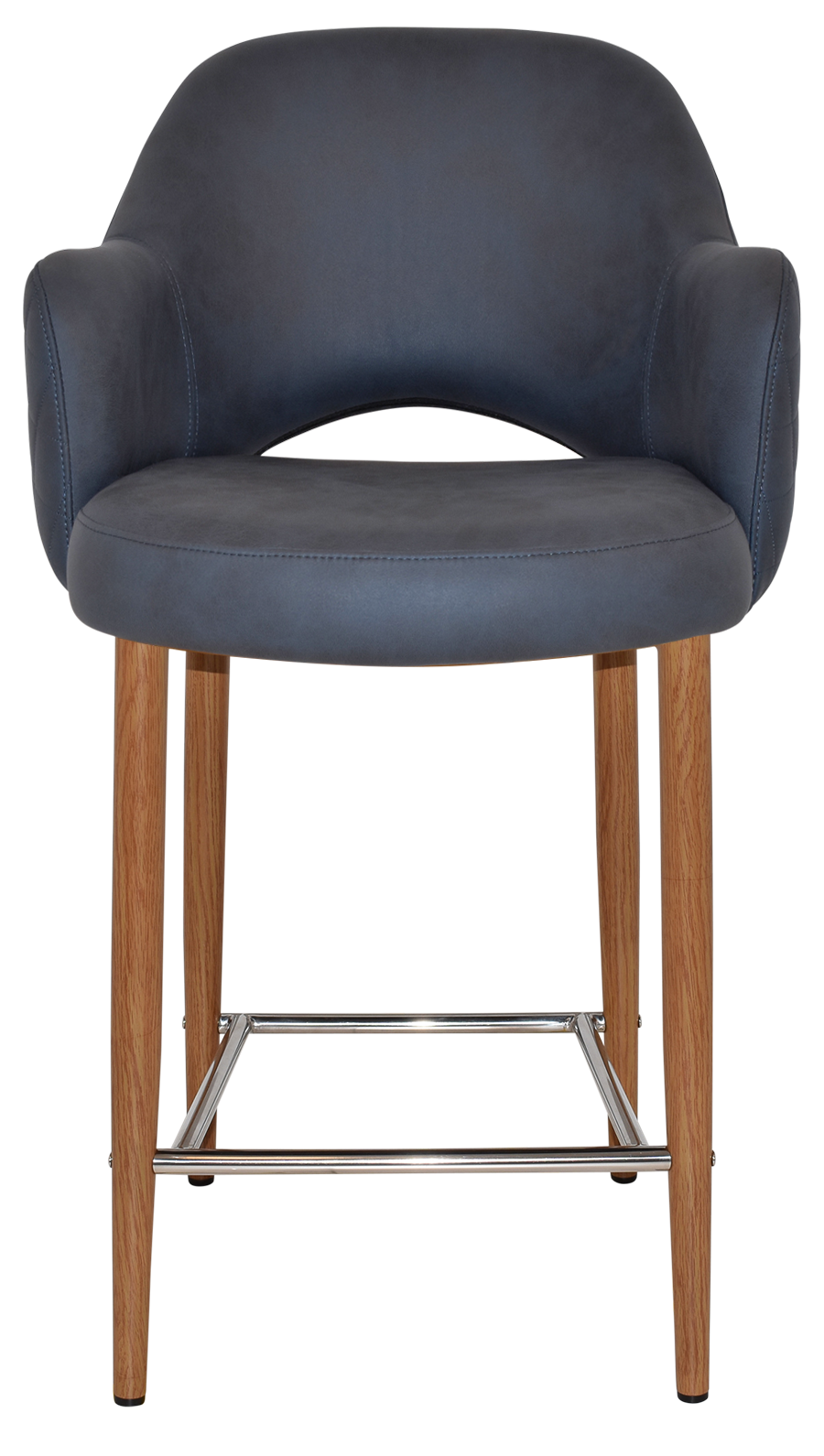 EZ STOOL ALBURY ARM 650 METAL LIGHT OAK