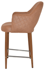 EZ STOOL ALBURY ARM 650 METAL LIGHT OAK