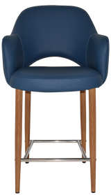 EZ STOOL ALBURY ARM 650 METAL LIGHT OAK