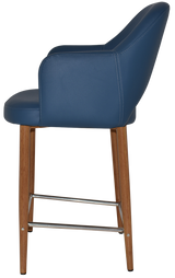 EZ STOOL ALBURY ARM 650 METAL LIGHT OAK