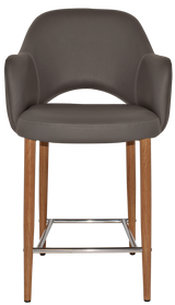 EZ STOOL ALBURY ARM 650 METAL LIGHT OAK