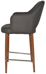 EZ STOOL ALBURY ARM 650 METAL LIGHT OAK