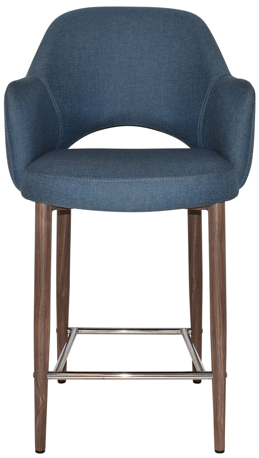 EZ STOOL ALBURY ARM 650 METAL LIGHT WALNUT