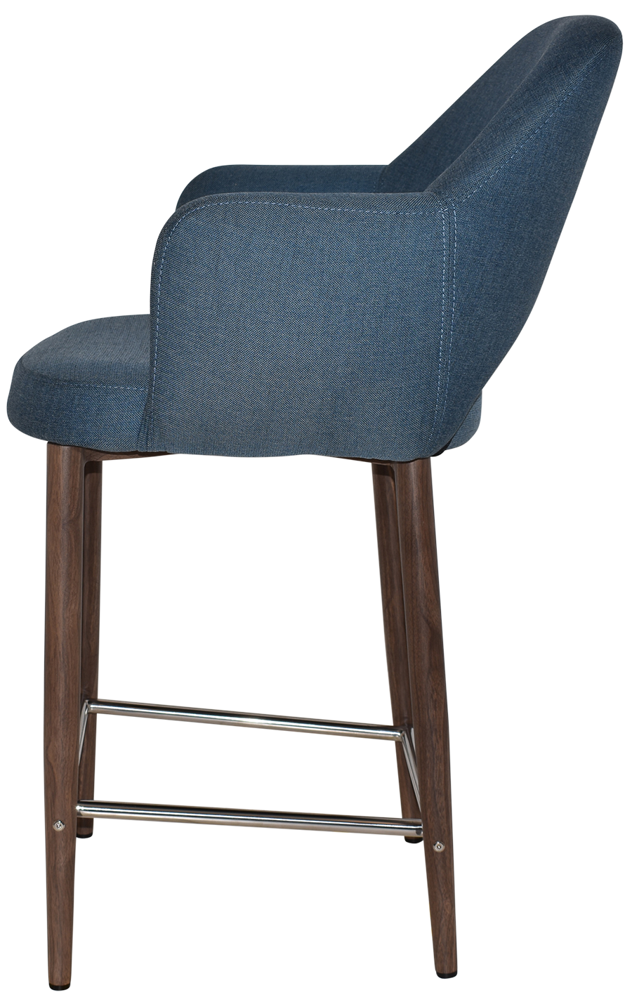 EZ STOOL ALBURY ARM 650 METAL LIGHT WALNUT