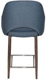 EZ STOOL ALBURY ARM 650 METAL LIGHT WALNUT