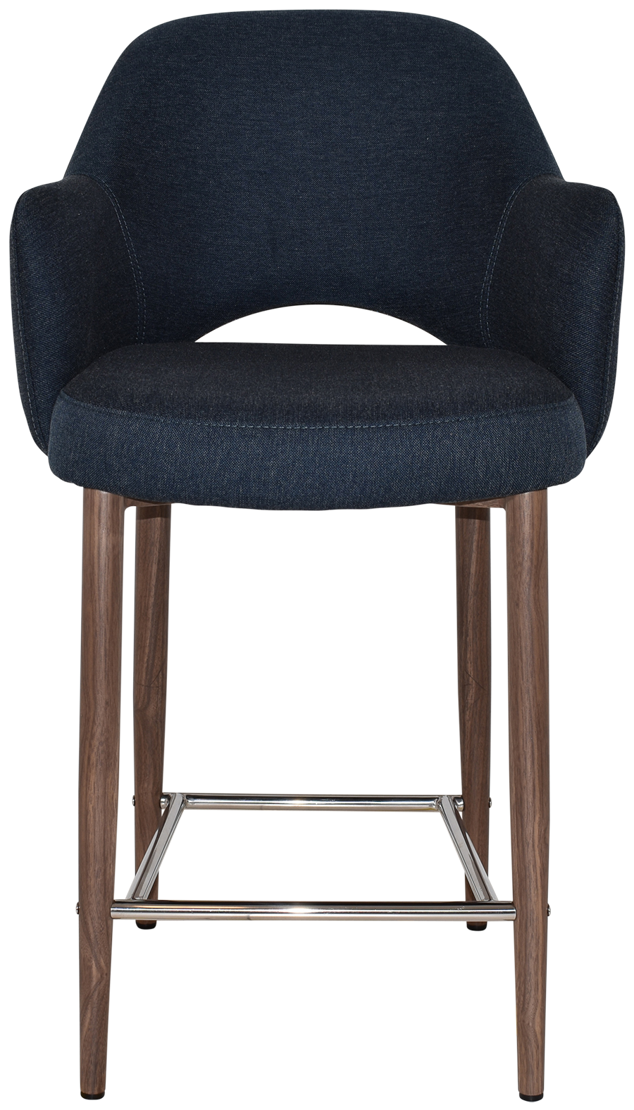 EZ STOOL ALBURY ARM 650 METAL LIGHT WALNUT