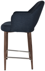 EZ STOOL ALBURY ARM 650 METAL LIGHT WALNUT