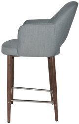 EZ STOOL ALBURY ARM 650 METAL LIGHT WALNUT