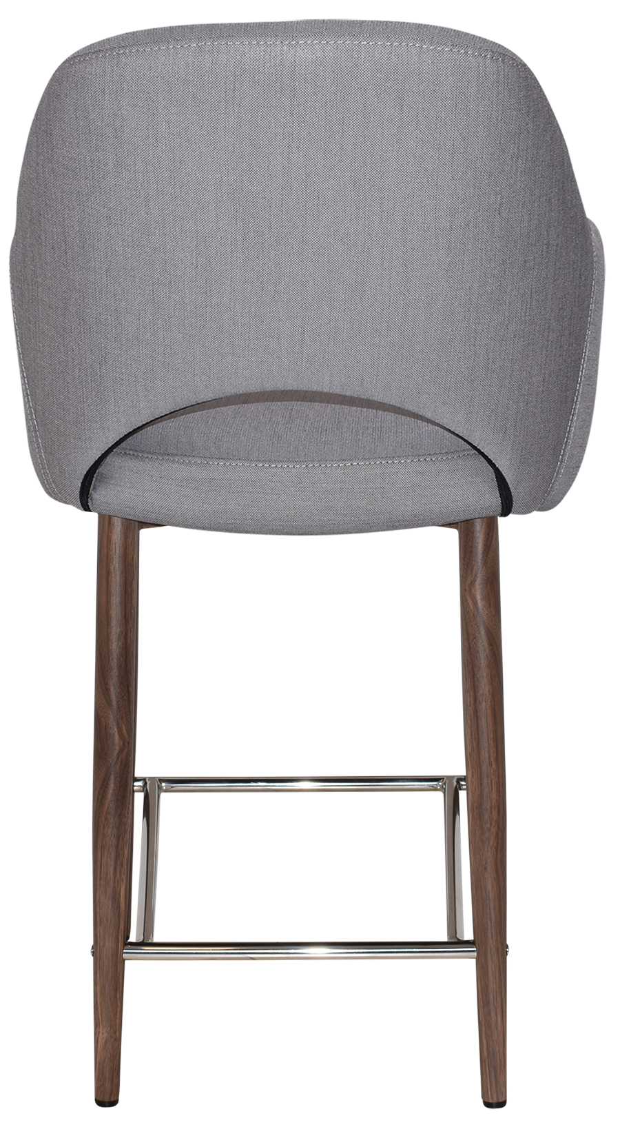 EZ STOOL ALBURY ARM 650 METAL LIGHT WALNUT