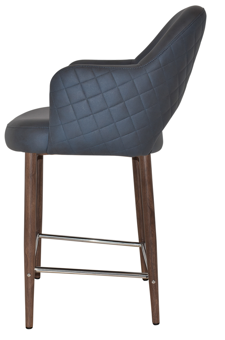 EZ STOOL ALBURY ARM 650 METAL LIGHT WALNUT