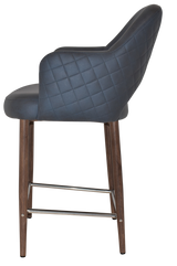 EZ STOOL ALBURY ARM 650 METAL LIGHT WALNUT
