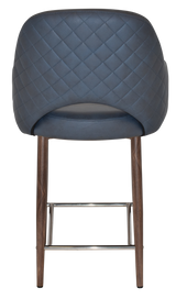 EZ STOOL ALBURY ARM 650 METAL LIGHT WALNUT