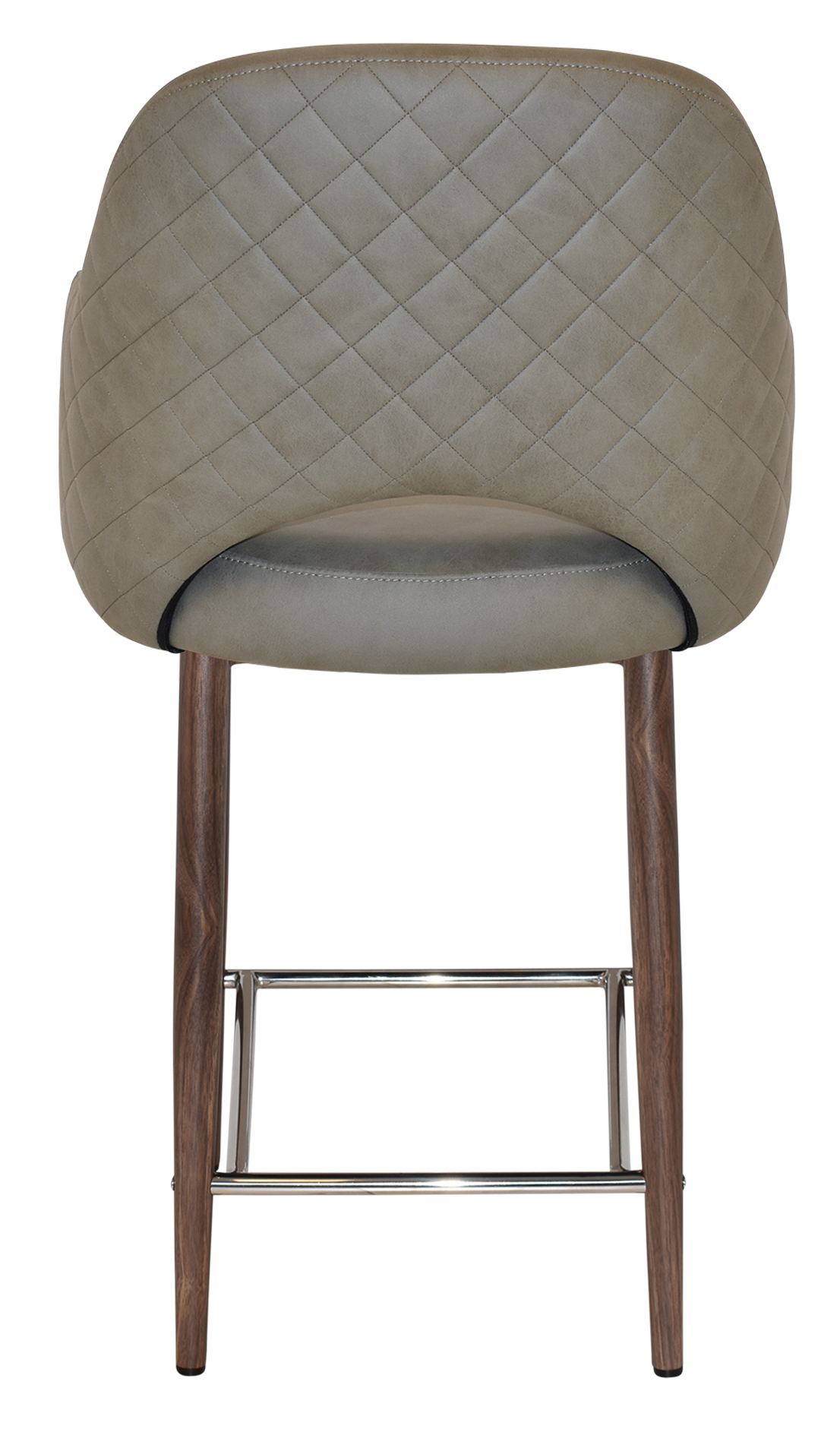 EZ STOOL ALBURY ARM 650 METAL LIGHT WALNUT