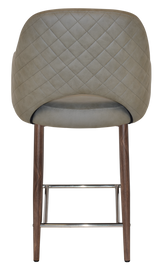 EZ STOOL ALBURY ARM 650 METAL LIGHT WALNUT