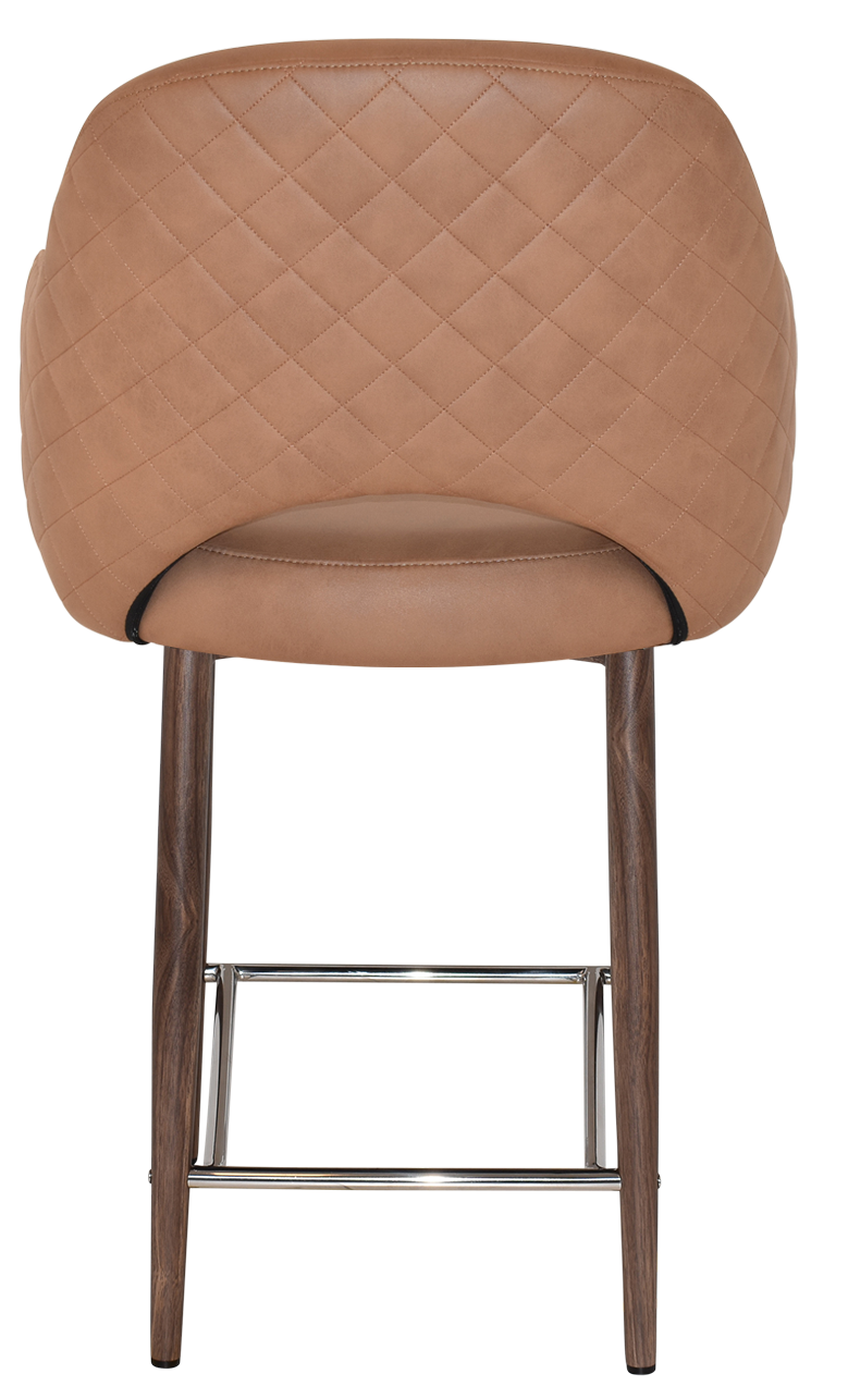 EZ STOOL ALBURY ARM 650 METAL LIGHT WALNUT
