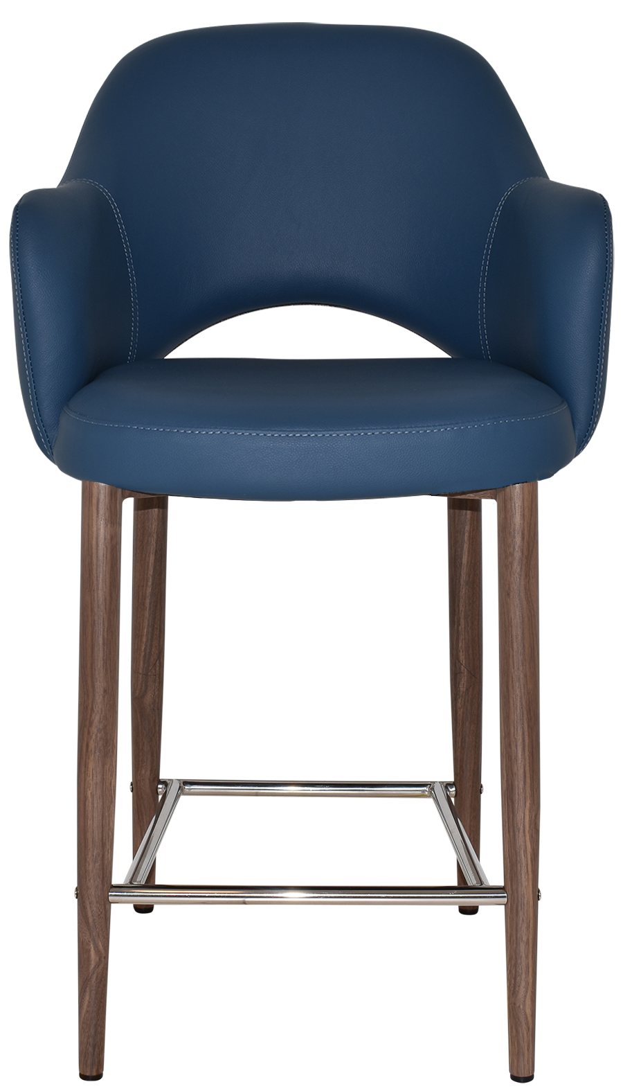 EZ STOOL ALBURY ARM 650 METAL LIGHT WALNUT