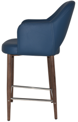 EZ STOOL ALBURY ARM 650 METAL LIGHT WALNUT