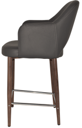 EZ STOOL ALBURY ARM 650 METAL LIGHT WALNUT