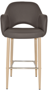 EZ STOOL ALBURY ARM 750 METAL BIRCH